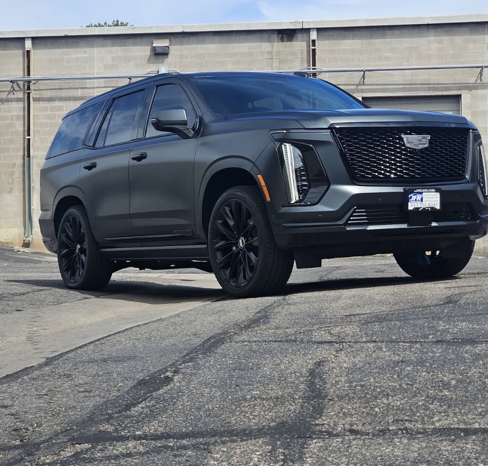 Cadillac Escalade finished in a satin color change wrap