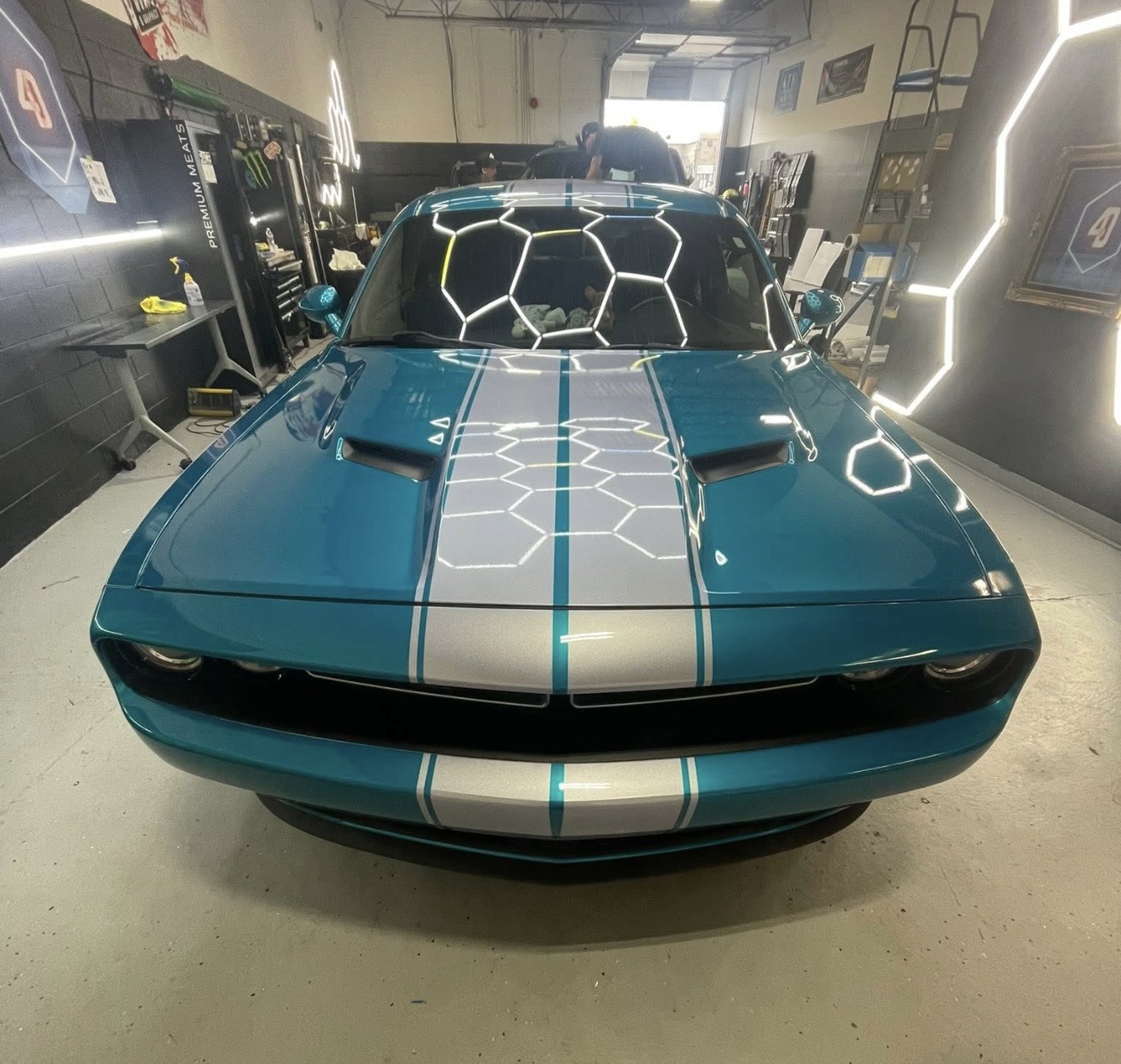 Striped Challenger — Dodge Challenger